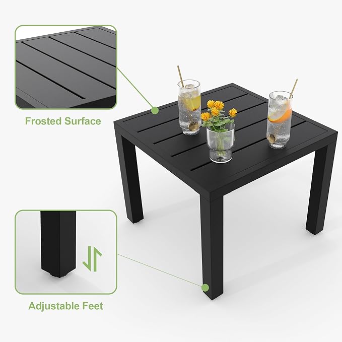 GAOMON 3 Piece Patio Bistro Set, Outdoor Patio Furniture Set - Image 5
