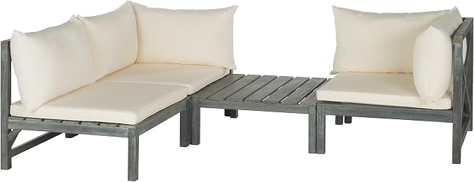 SAFAVIEH Outdoor Collection Lynwood Outdoor Sectional Sofa - Image 3