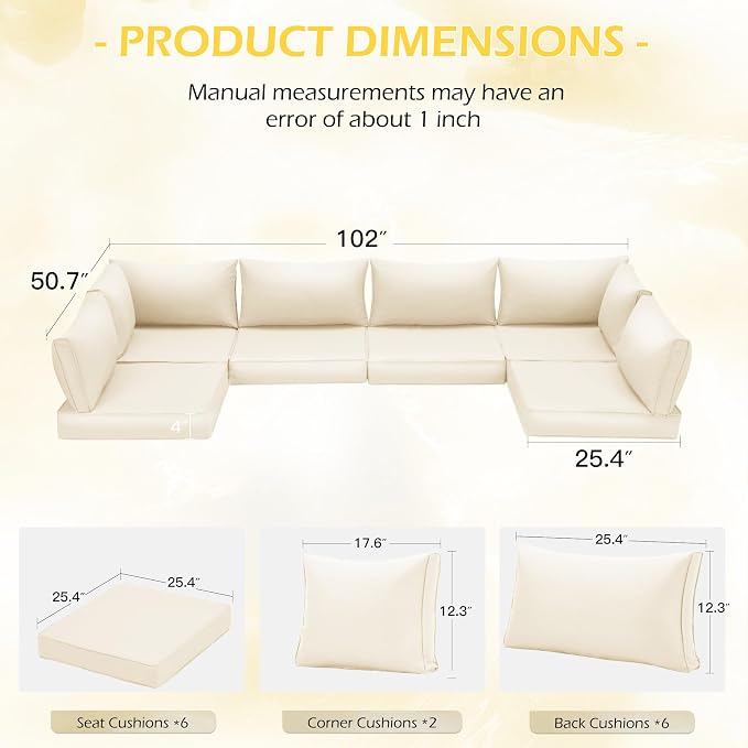 HOMREST Outdoor Replacement Cushions - Image 3