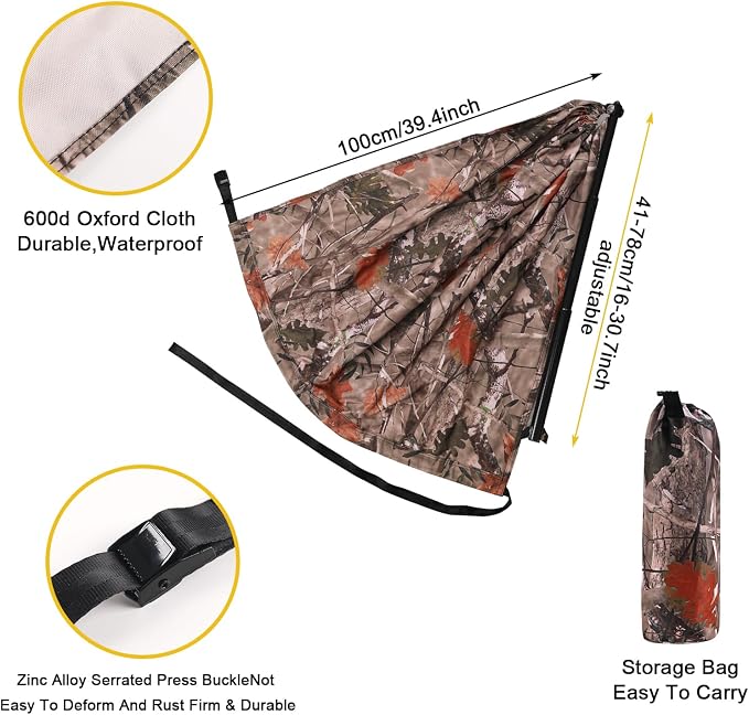 Camo Tree Camping Chair Hunting Hammock Seat Hunting Chair Portable and Light - Image 2