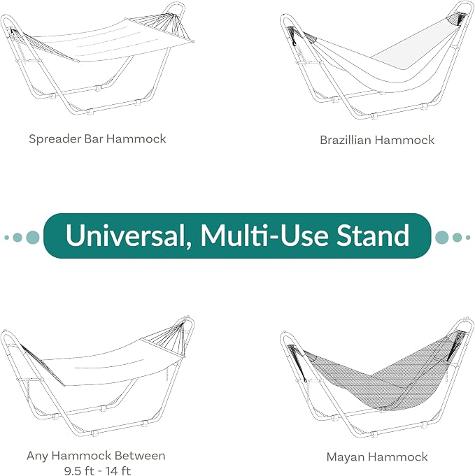 Sunnydaze Decor Universal Double Hammock Stand Only - Image 2