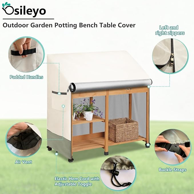 Outdoor Garden Potting Bench Table Cover - Image 4