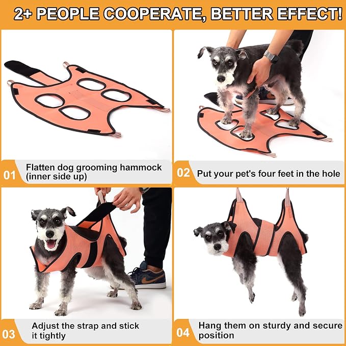 Dog Grooming Hammock, XXS Pet Grooming Harness - Image 4