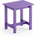 LUE BONA Outdoor Side Table, HDPS Small Outdoor Adirondack Side Tables by LUEBONA