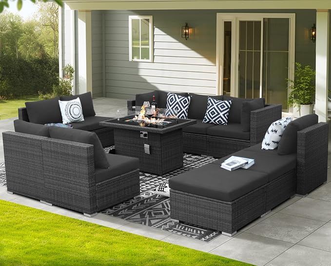 NICESOUL 11 Piece Outdoor Furniture Set - Image 3