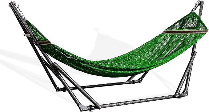 Best Home Fashion Hammock with Collapsible Steel Stand 450 lbs Capacity & by BHFBestHomeFashion