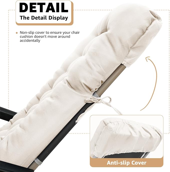 Patio Lounge Chair Cushion, Waterproof Zero Gravity Chair Cushions - Image 5