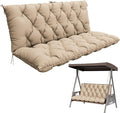 Porch Swing Cushion with Backrest, Waterproof Bench Cushion by Pakunoda