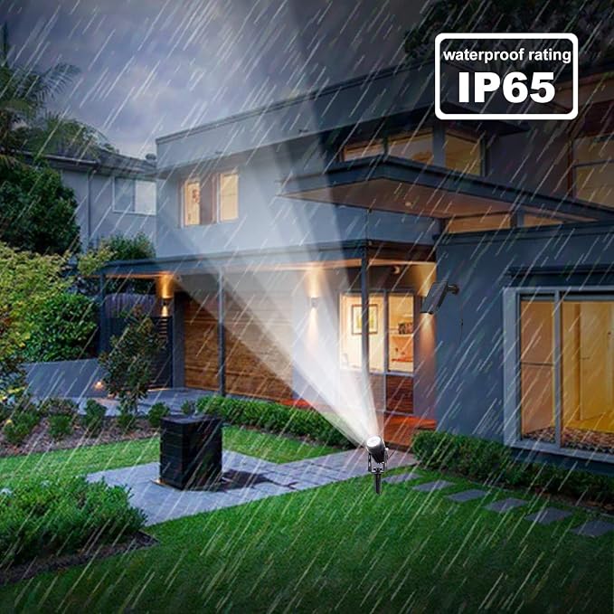 T-SUN Solar Spotlights, Outdoor LED Solar Lights, Waterproof Auto ON/Off Solar - Image 8