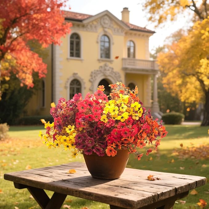 20 Bundles UV Resistant Artificial Fall Flowers - Image 4
