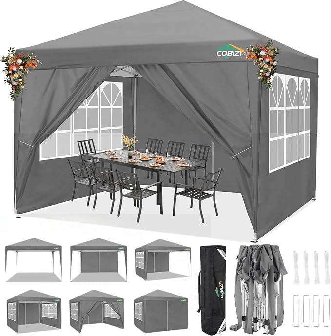COBIZI 10x10 Pop Up Canopy Tent by COBIZI