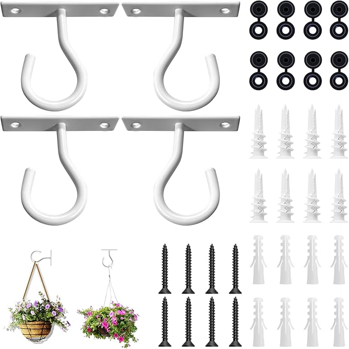 4Pack 2.5Inch Ceiling Hooks for Hanging Plant, Hanger for Indoor and Outdoor by AnDocK
