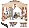 COBIZI 11x11 Pop Up Gazebo Canopy Tent Easy Up Outdoor Gazebo Waterproof by COBIZI