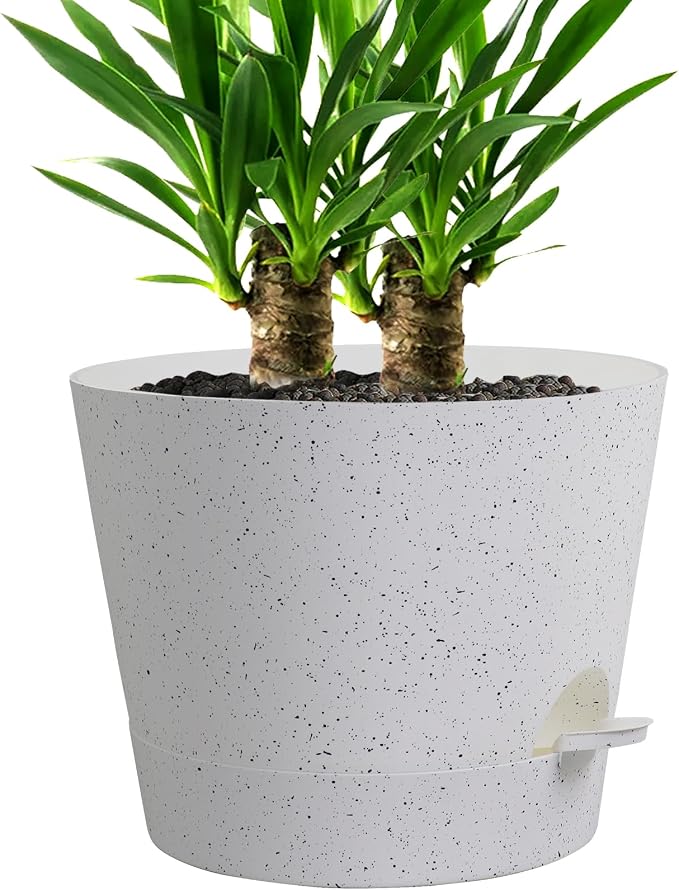 Self Watering Pots for Indoor Plants, 12 inch Planters by UOUZ