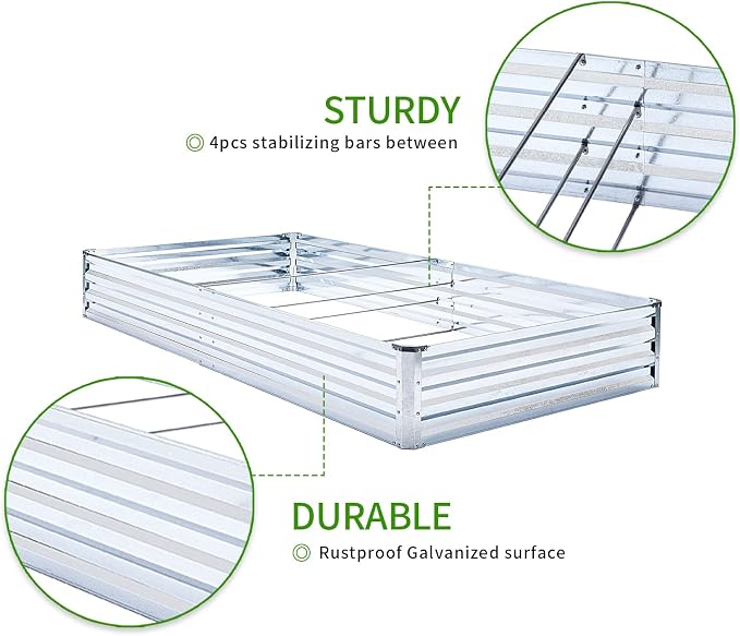 Galvanized Raised Garden Bed Kit - Image 3