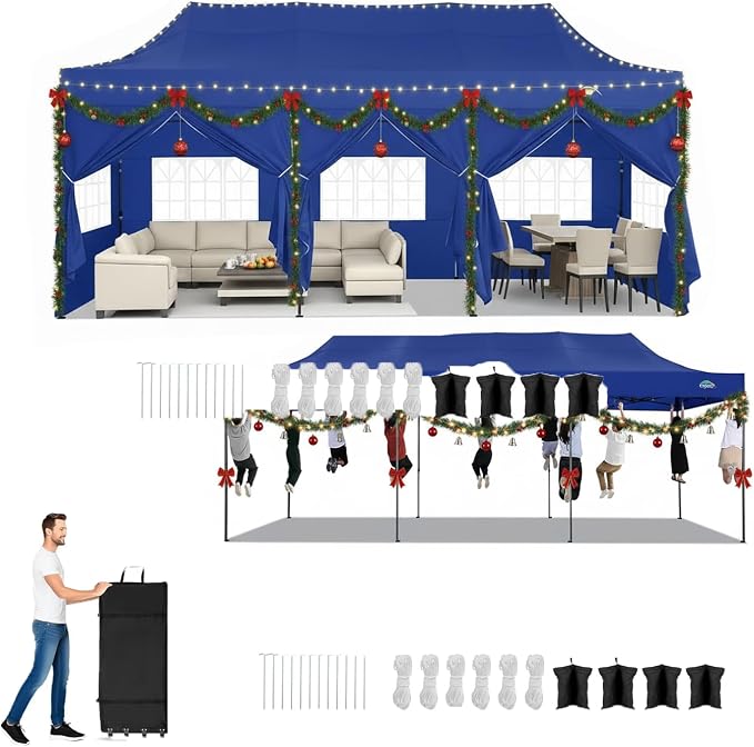 COBIZI 10x30 Pop up Canopy Heavy Duty by COBIZI