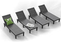 ROJIK Outdoor Chaise Lounge Chair Set of 4, by ROJIK