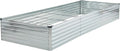12x4x1.5ft Galvanized Raised Garden Bed, Outdoor Planter Box Metal Patio Kit by Foxlang