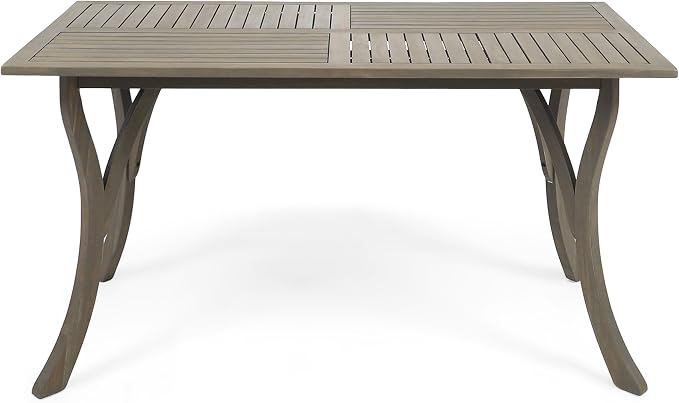 Christopher Knight Home Jaden Outdoor Acacia Wood Rectangular Dining Table - Image 4
