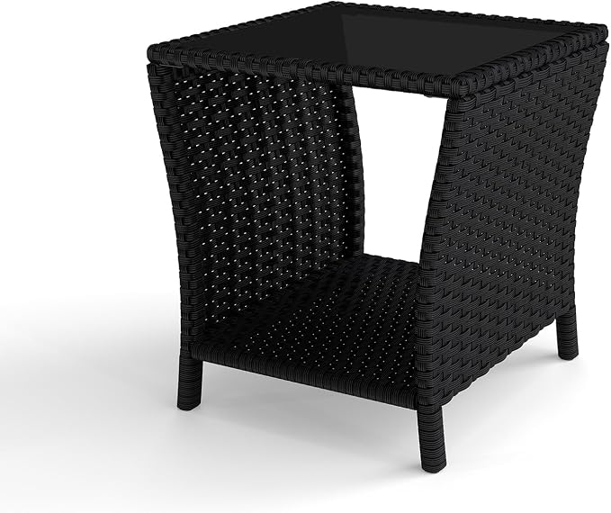 Kinfant Rattan Patio Side Table - Image 8