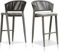 PURPLE LEAF Set of 2 Bar Stools Outdoor Barstools by PURPLELEAF