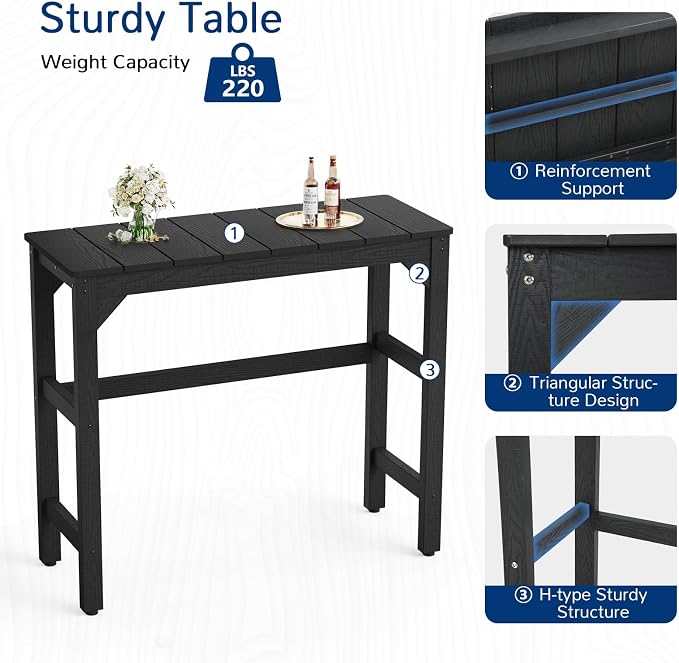 Outdoor Bar Table, HIPS Material, Waterproof, - Image 8