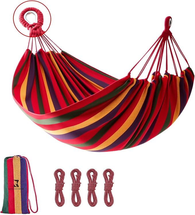Rainbow Hammock Cotton Hammocks Comfortable Fabric Hammock by Unknown