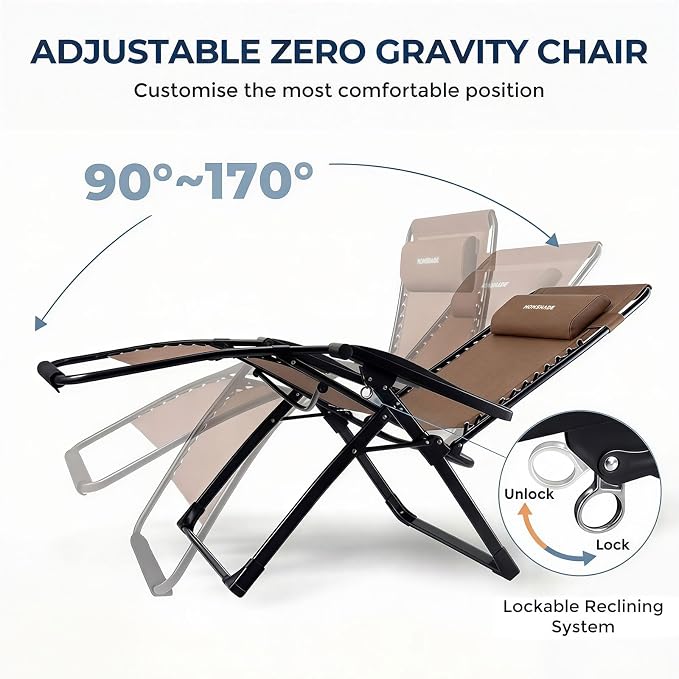 HOMSHADE XXL Zero Gravity Chair - Image 4