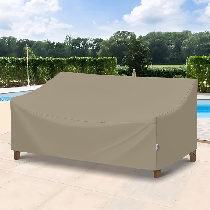 SunPatio Outdoor Couch Cover 80 Inch, Heavy Duty Waterproof 3-Seater Patio Sofa - Image 8