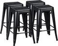 Furmax 24 Inch Metal Bar Stools Set of 4, Counter Height Bar Stools Height High by Furmax