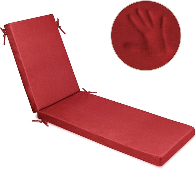 Milliard Memory Foam Outdoor Chaise Lounge Lawn Chair Cushion, - Image 7