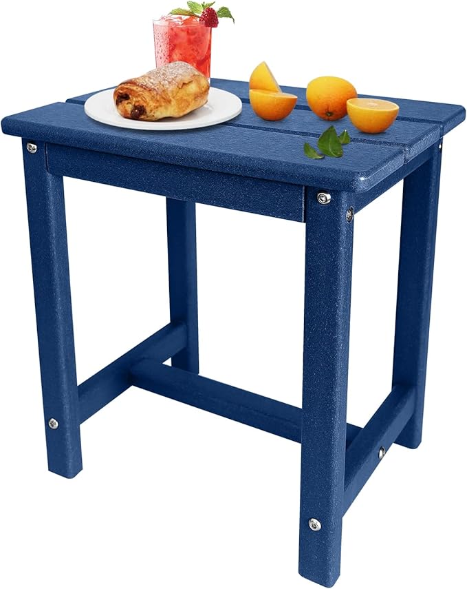 Adirondack Square Side Table, one-Tier Outdoor end Table, Patio Side Table - Image 7