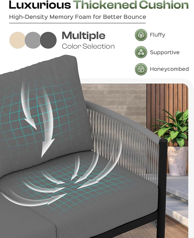 Aluminum Outdoor Patio Furniture Set - Image 5