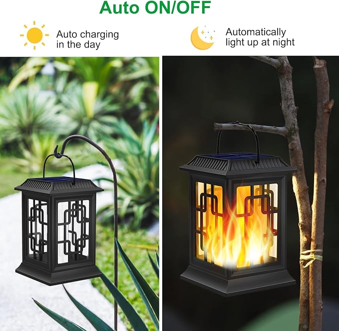 Solar Lanterns Outdoor Waterproof, Hanging Solar Lights - Image 3