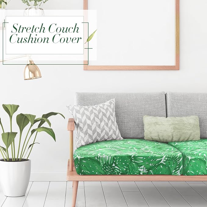 Newwiee 8Pcs Patio Cushion Covers Stretch Outdoor Cushion Cover Replacement - Image 4