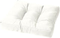Cushion Source Tufted Ottoman Cushions, Sunbrella Canvas White by CushionSource