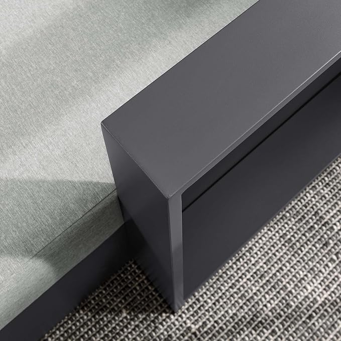 Modway Tahoe Powder-Coated Aluminum Outdoor Chaise Lounge Gray - Image 9