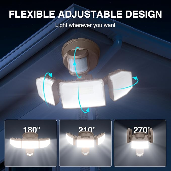 85W LED Security Lights Motion Sensor Light Outdoor, 8500LM Dusk to Dawn - Image 8