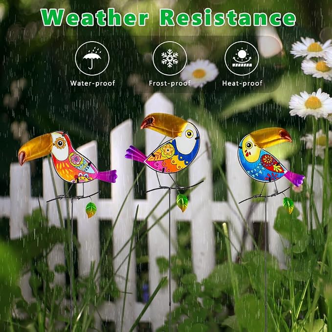 Decorative Garden Stakes, Waterproof Spring Garden Stakes Decorative - Image 4