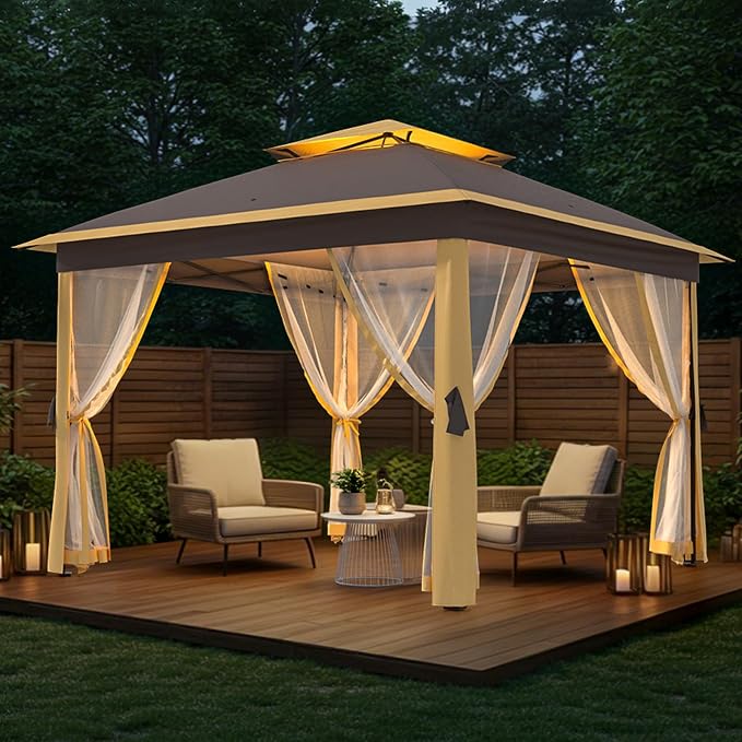11x11 FT Outdoor Gazebo, Heavy Duty Pavilion - Image 6