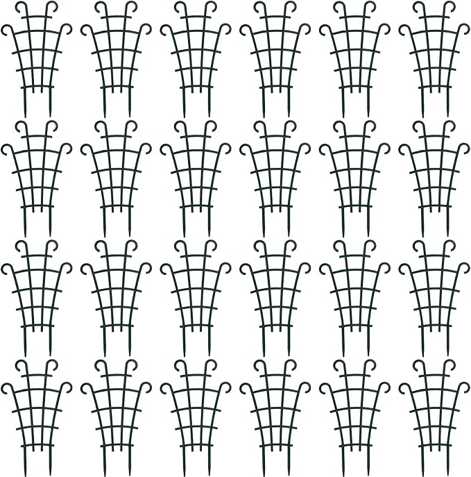 ZEAYEA 24 Pack Trellis for Potted Plants, Plastic Small Trellis for Pot by ZEAYEA
