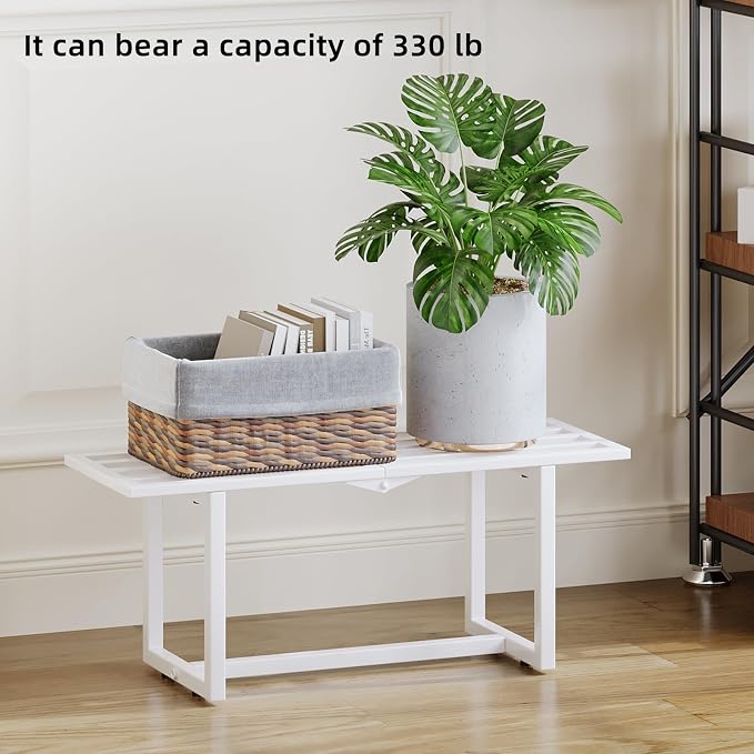 Modern Outdoor Plant Stand for Indoor Corner, Foldable Metal Plant Display - Image 5
