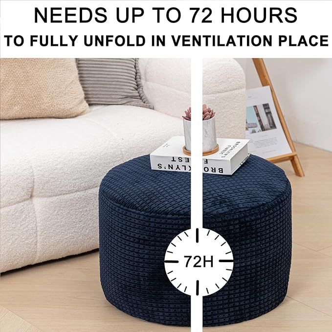 Asuprui Supportive Pouf Ottoman Foot Rest Elevate Your Living Room Decor - Image 6