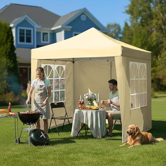 Outvita 6.5x6.5ft Pop Up Canopy Tent, Outdoor Instant Shelter Folding Canopy - Image 6