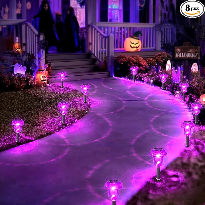 Solar Lights Outdoor, 8 Pack Mushroom Lights Outside Waterproof, Solar Powered by SolarOutdoorLights