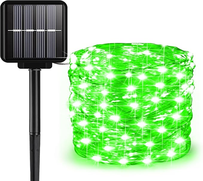 Solar String Lights Outdoor, 99 Feet 300 LEDs 8 Modes Solar Fairy Lights by ALENEY