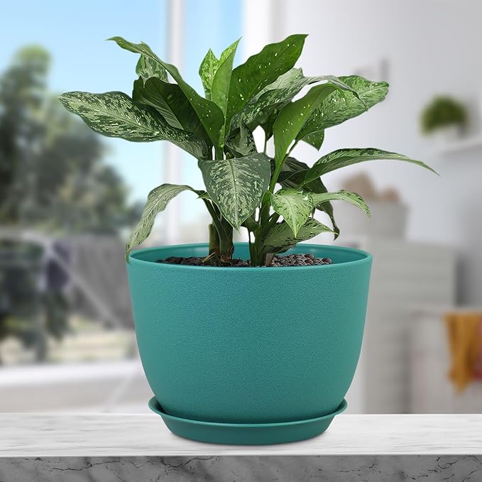 Plant Pots 12 inch, Plastic Planters - Image 5