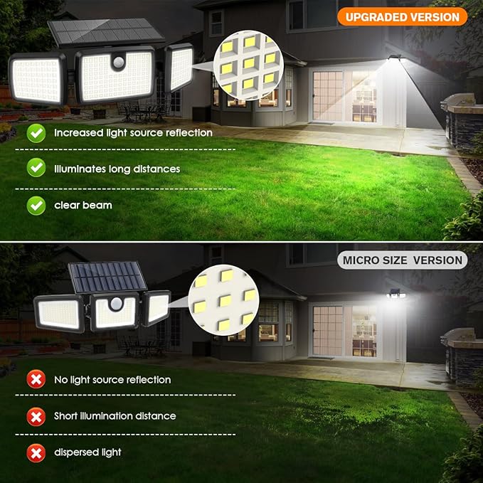 Solar Lights Outdoor, Quick Charge Solar Motion Deck Lights Outdoor - Image 4