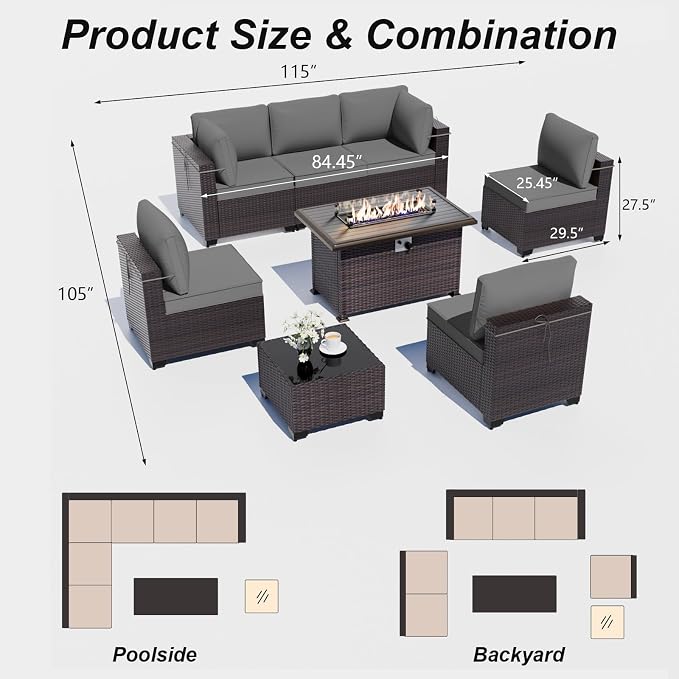ALAULM Patio Furniture Set - Image 7