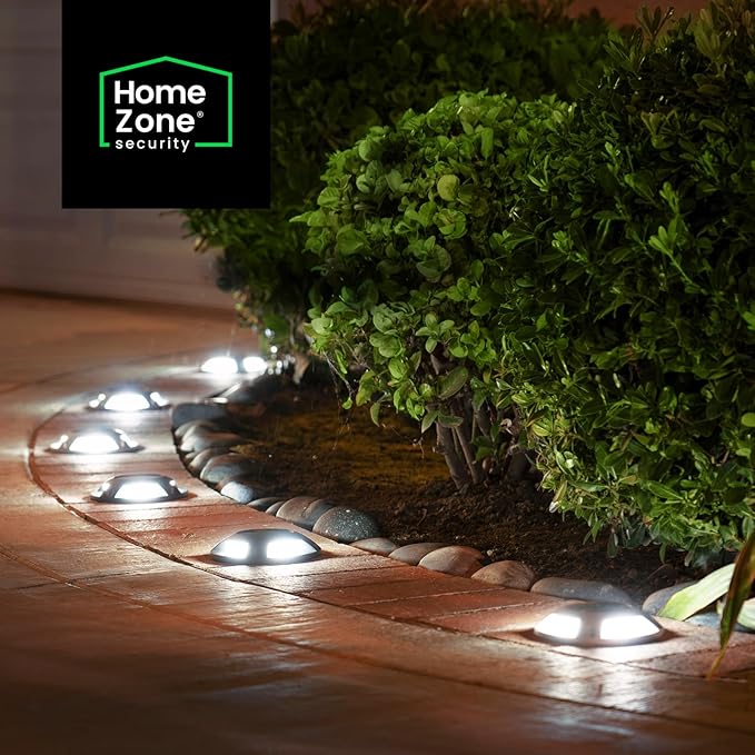 Home Zone Security 4 Packs Solar Deck Light Outdoor 40 Lumens Total Waterproof - Image 2